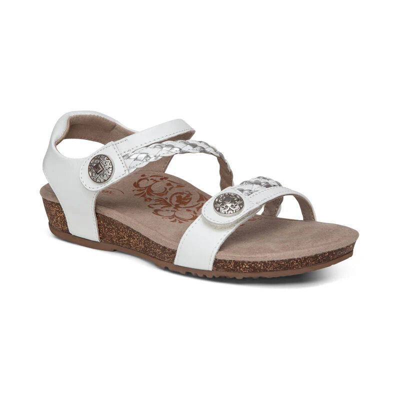 Aetrex Jillian Q Braid White