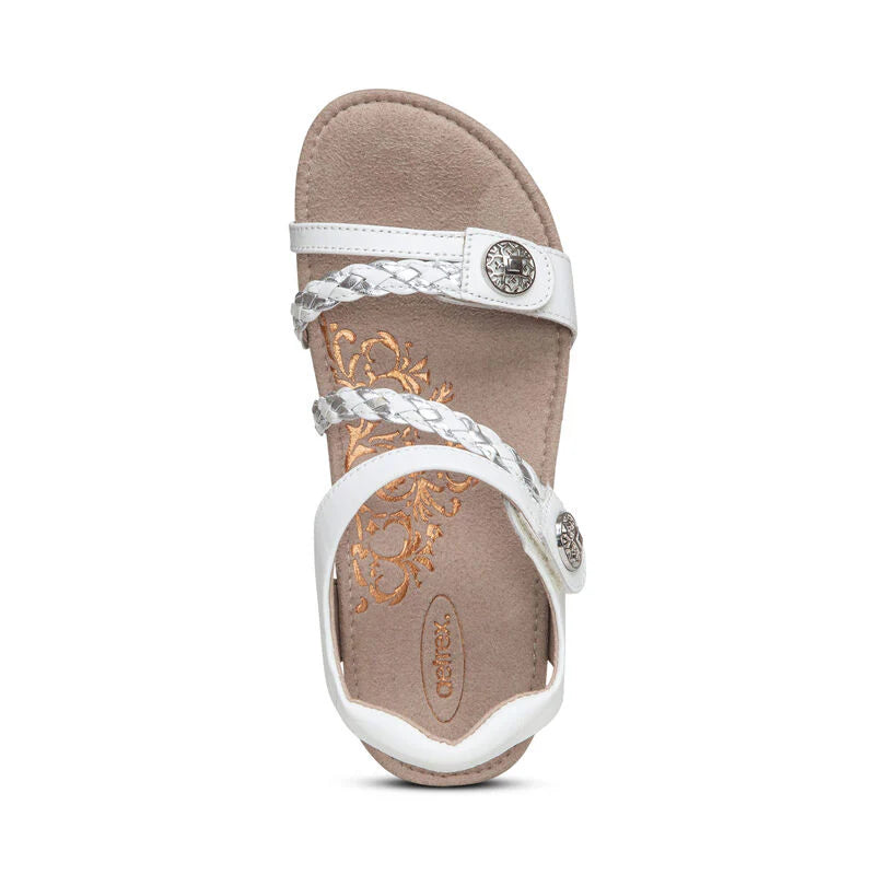 Aetrex Jillian Q Braid White