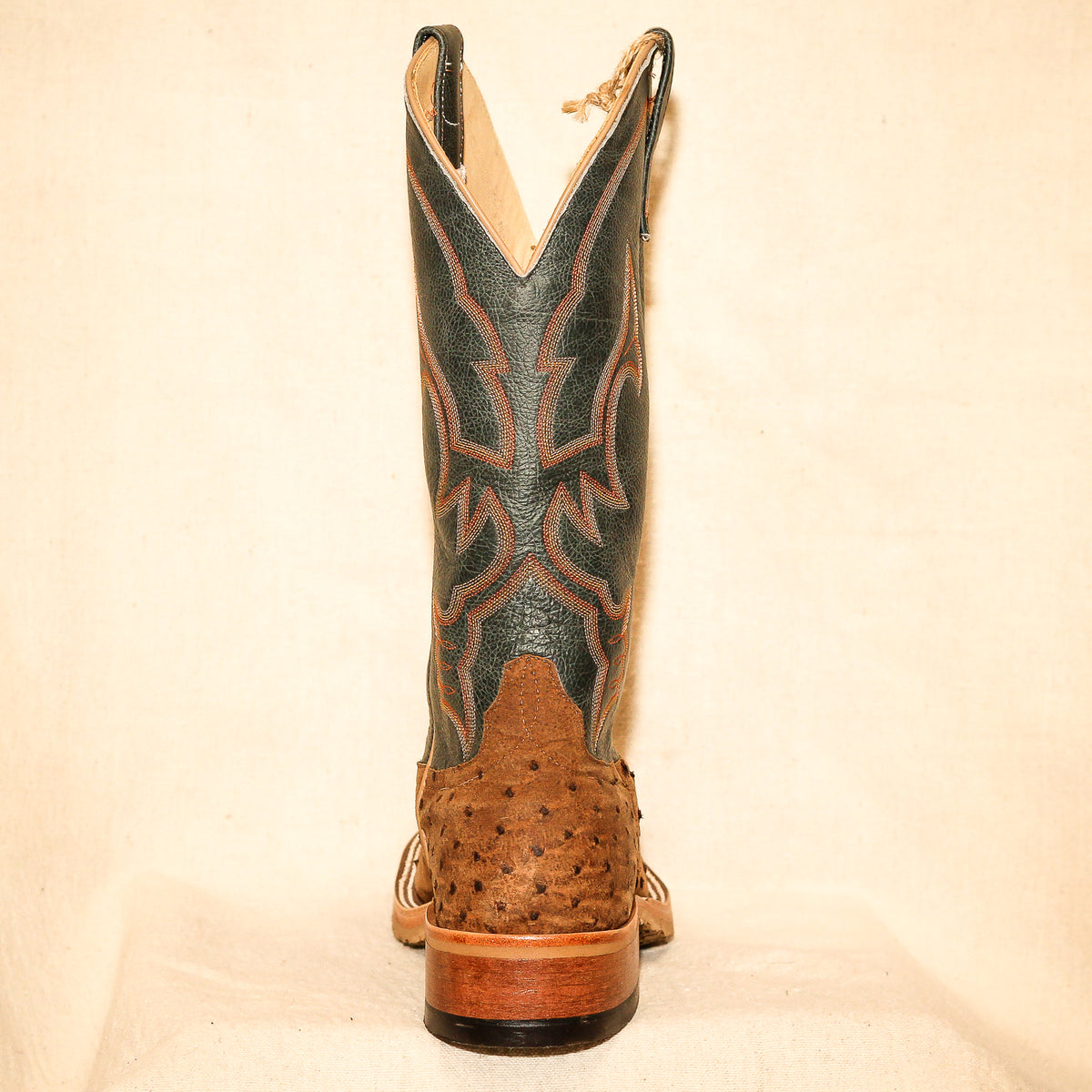Anderson Bean Rum Brown Mojave Ostrich Discontinued Leather