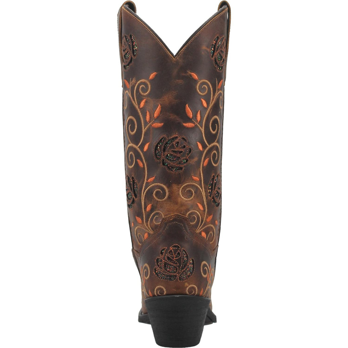 Laredo Brown Rose Snip Toe