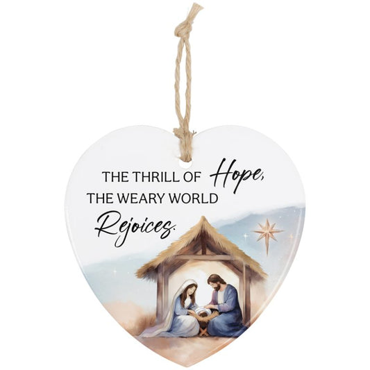 Carson Christmas Heart Ornament Thrill Of Hope