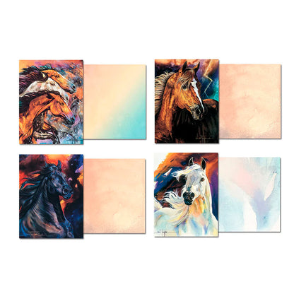 Leanin Tree 12 Notecards Pack Untamed Spirits