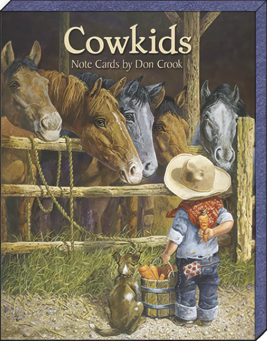 Leanin Tree 12 Notecards Pack Cowkids