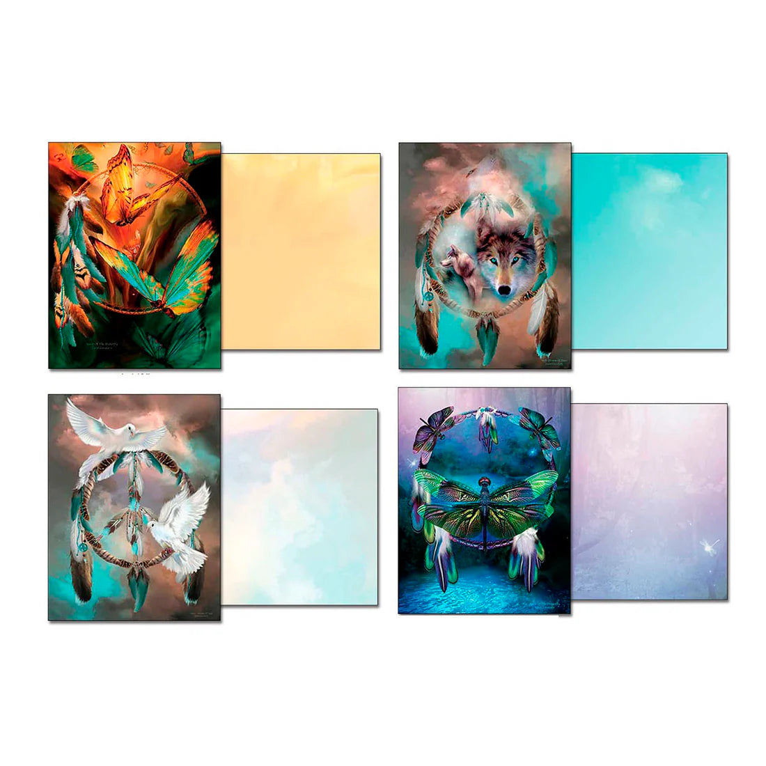 Leanin Tree 12 Notecards Pack Dreamcatchers