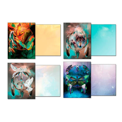 Leanin Tree 12 Notecards Pack Dreamcatchers