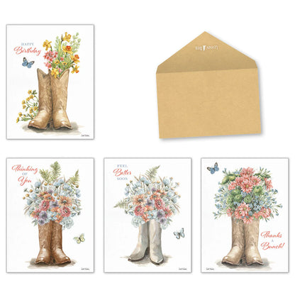 Leanin Tree 12 Notecards Pack Western Wildflowers