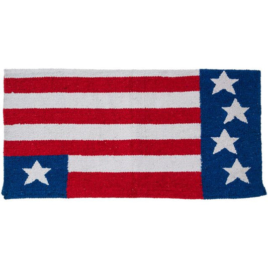 Tough 1 Stars and Stripes Acrylic Saddle Blanket