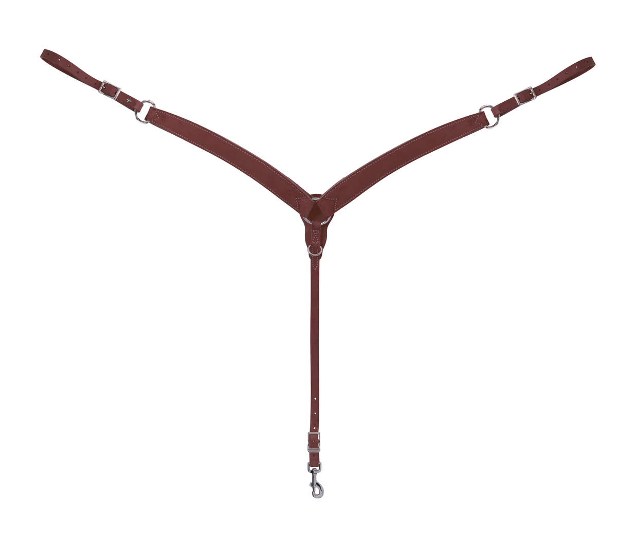 Weaver Turquoise Cross Contoured Breast Collar Medium Oiled
