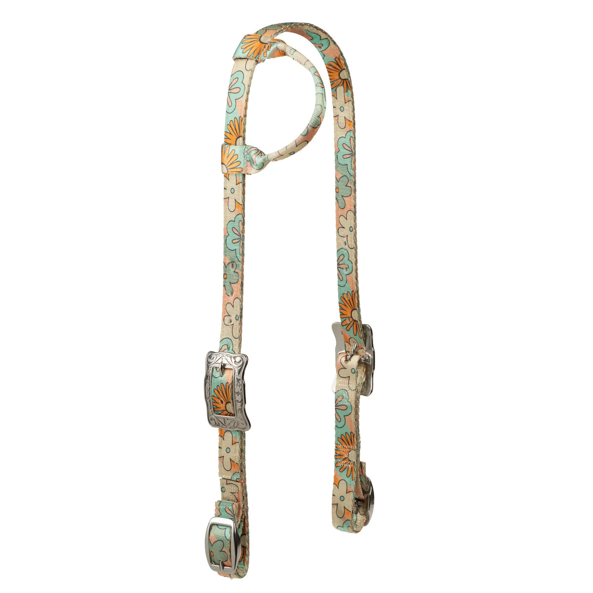 Weaver Poly Patterned Sliding Ear Headstall
