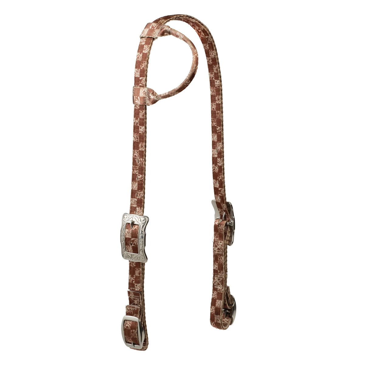 Weaver Poly Patterned Sliding Ear Headstall