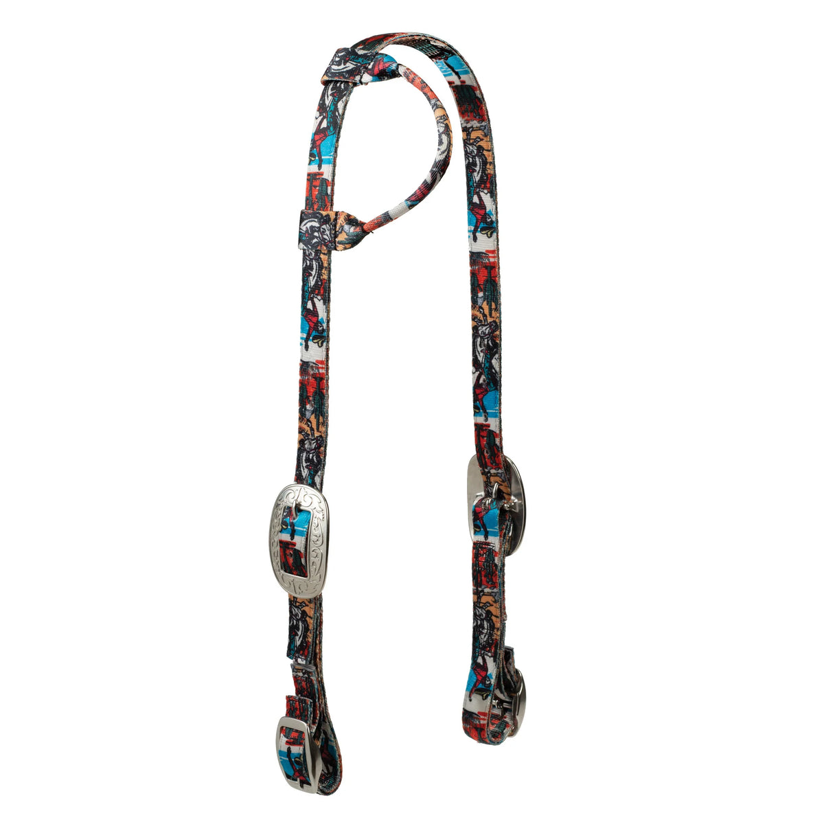 Weaver Poly Patterned Sliding Ear Headstall