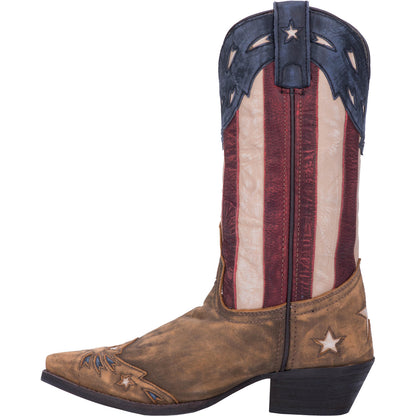 Laredo Keyes American Flag Snip Toe