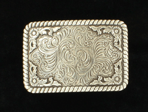Nocona Rectangle Scroll Buckle