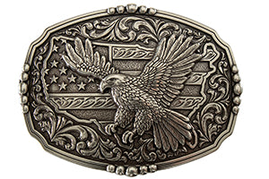 Nocona American Flag/Eagle Belt Buckle