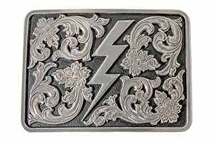 Nocona Lightning Bolt Belt Buckle