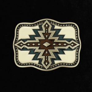 Nocona Smooth Edge Epoxy Western Buckle