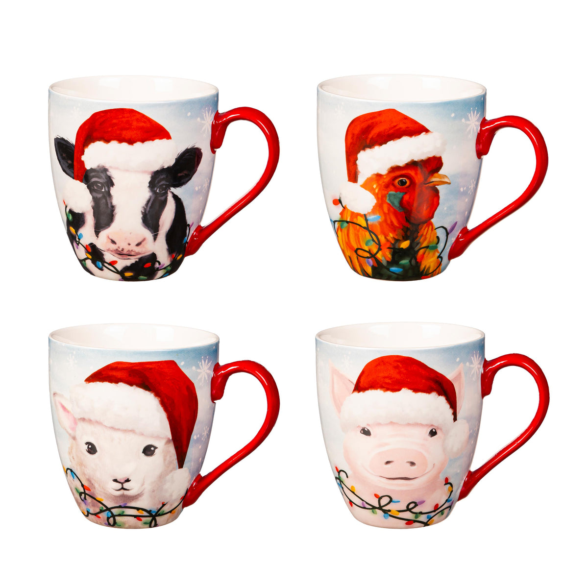 Evergreen Ceramic Cup Christmas Farm