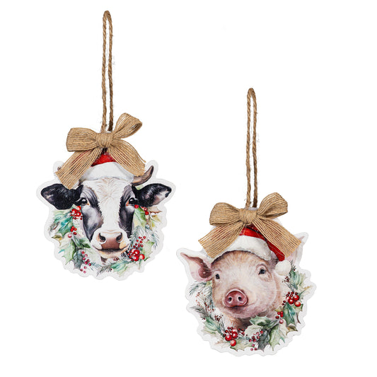 Evergreen Woodland Storybook Ornament Christmas Farm Animal