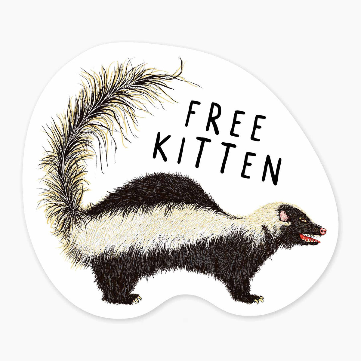 Nice Enough Stickers Free Kitten