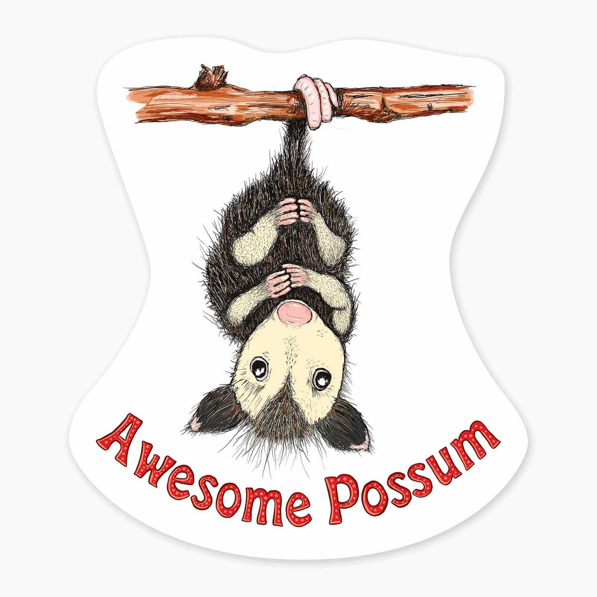 Nice Enough Stickers Possum