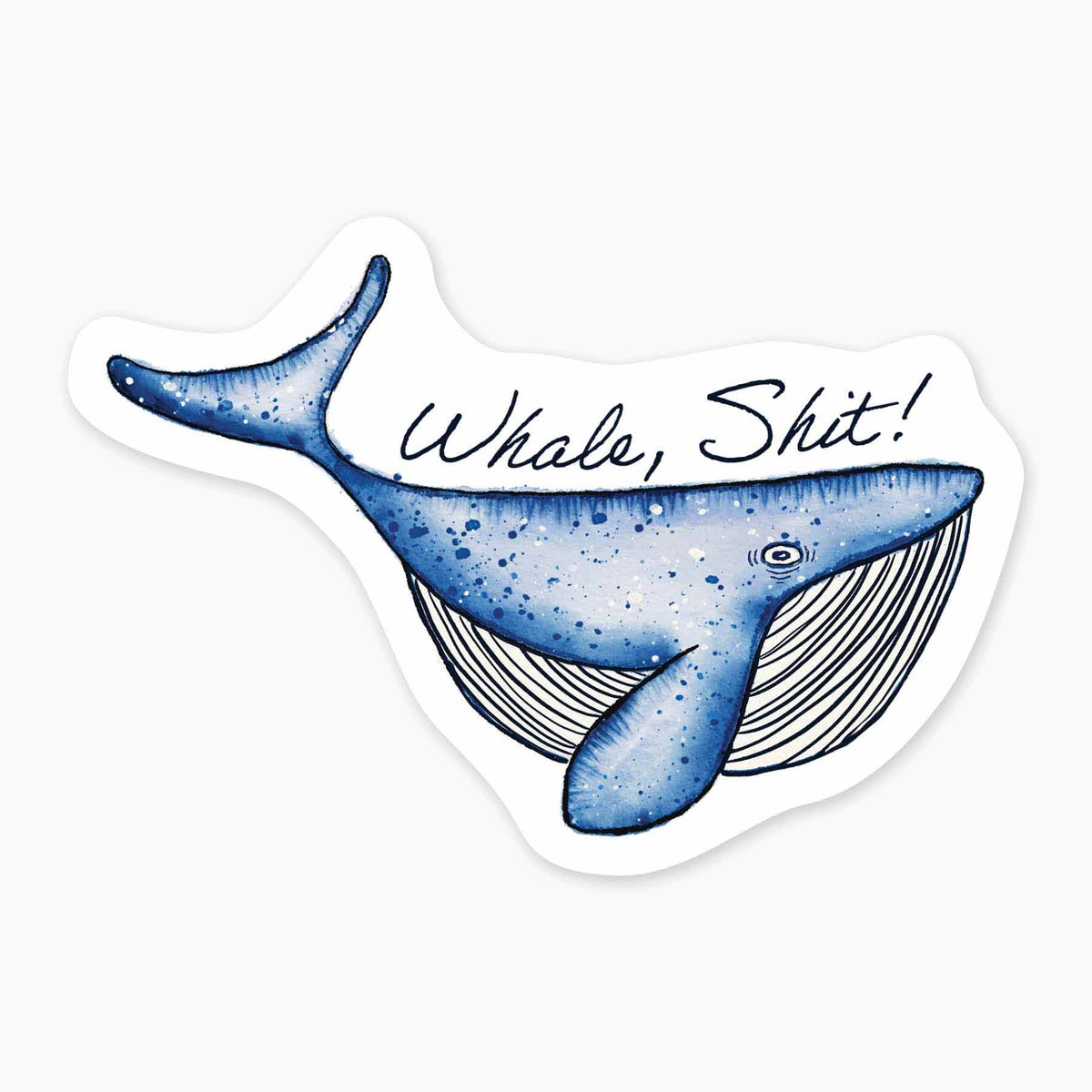 Nice Enough Stickers Whale Shit