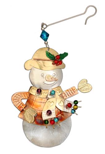 Pilgrim Imports Holly Jolly Snowman Ornament