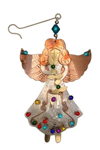 Pilgrim Imports Peace Angel Ornament