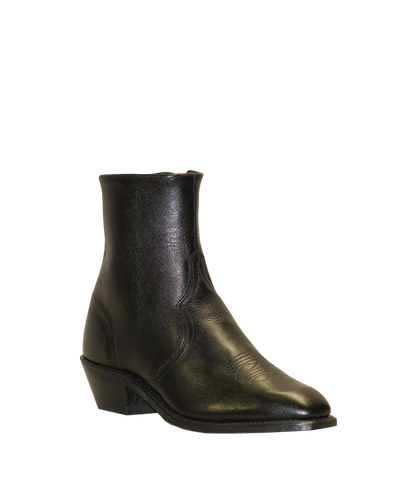 Abilene Black Side Zip French Toe