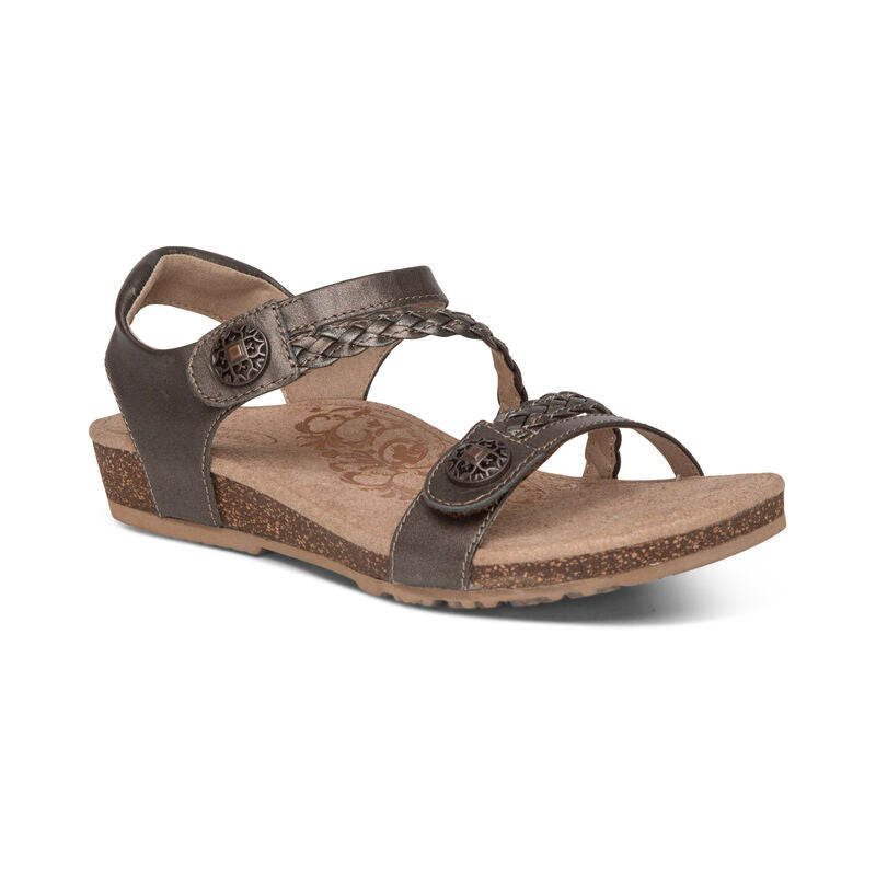 Aetrex Jillian Q Braid Bronze