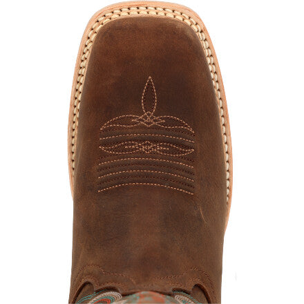 Durango Rebel Pro Brown with Turquoise Piping