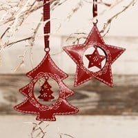 Evergreen 6" Metal Shaped Ornament