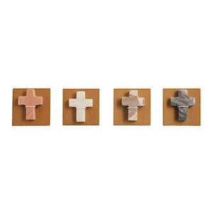 Mudpie Marble Pocket Crosses