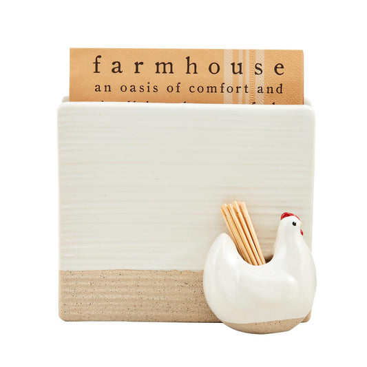 Mudpie Farm Napkin and Toothpick Caddy