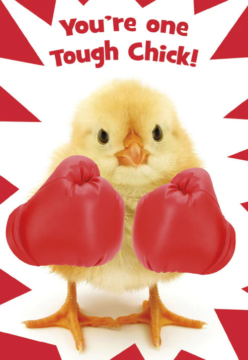 Leanin Tree Tough Chick with Boxing Gloves