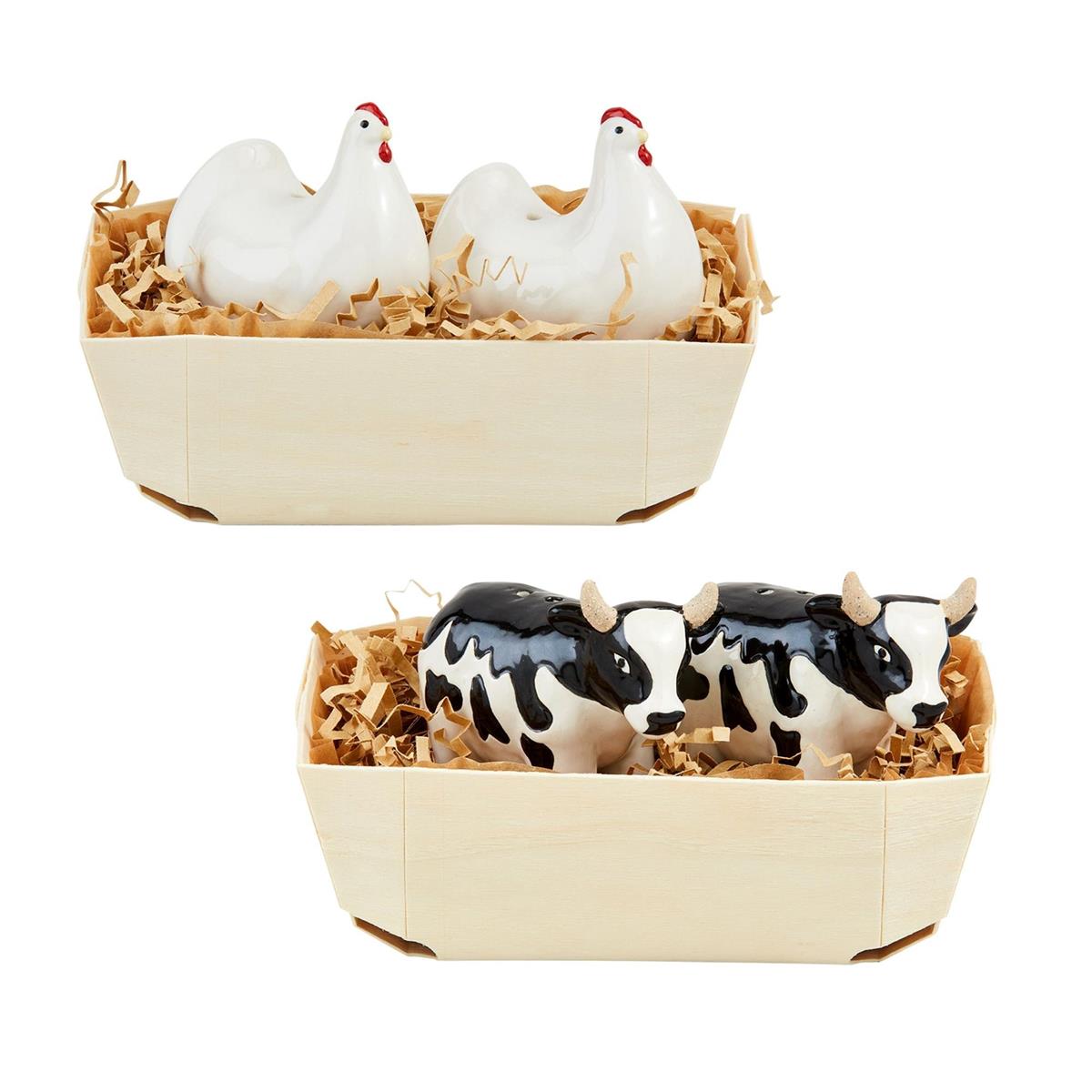 Mudpie Farm Salt & Pepper Basket