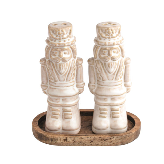 Mudpie Nutcracker Salt & Pepper Set