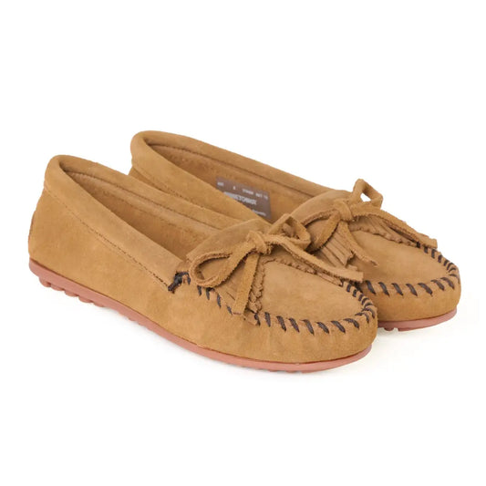 Minnetonka Kilty Hardsole Dusty Brown
