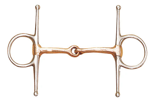 Centaur Stainless Steel Medium Weight Copper Mouth Full Cheek Bit