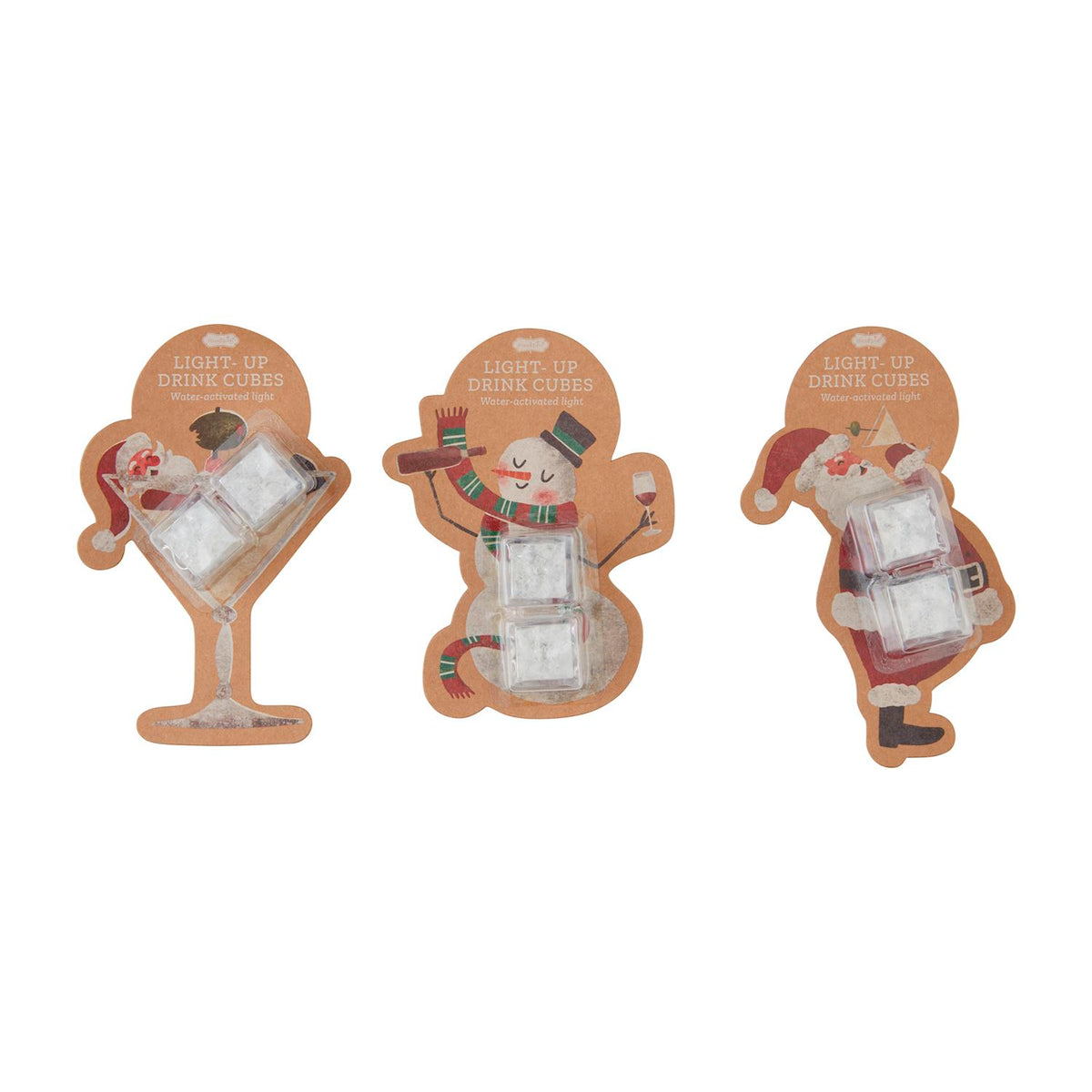 Mudpie Holiday Glow Ice Cube Set