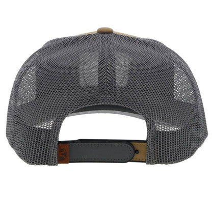 Roughy Tan/Grey 7 Panel Hat
