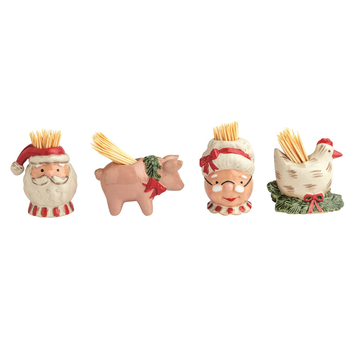 Mudpie Farm Christmas Toothpick Caddy
