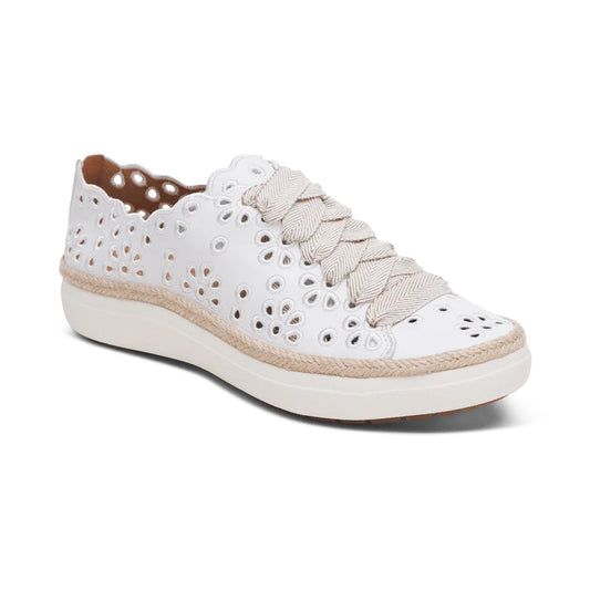 Aetrex Charlotte Cutout White