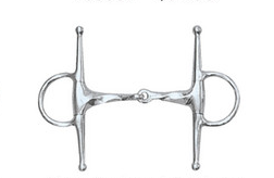 Centaur Stainless Steel Slow Twist Eggbutt Full Cheek Bit