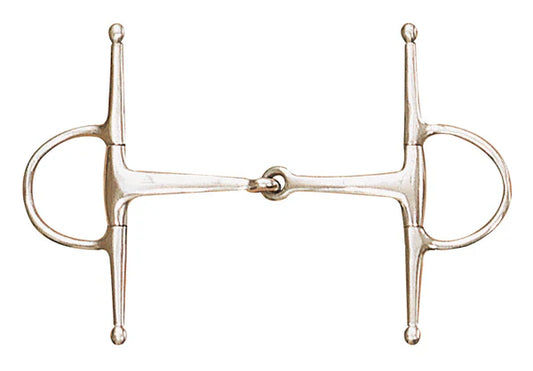 Centaur Stainless Steel Medium Weight Eggbutt Full Cheek Bit