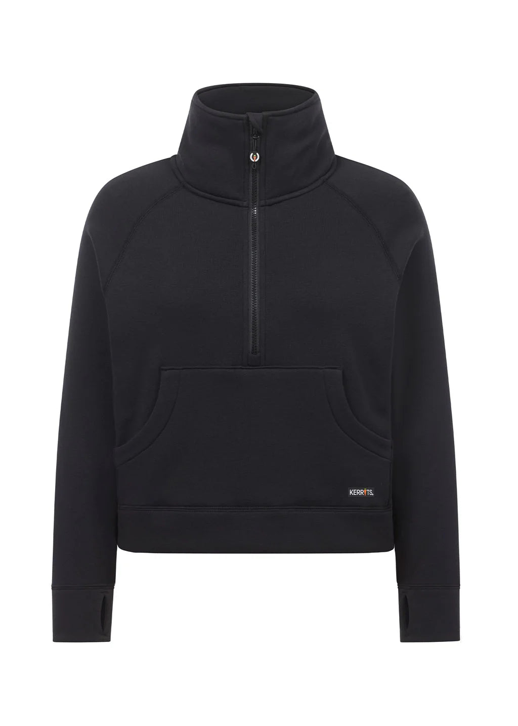 Kerrits Etched Equine Half Zip Sweatshirt Black