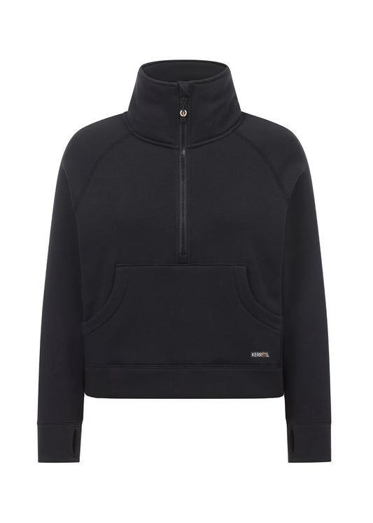 Kerrits Etched Equine Half Zip Sweatshirt Black