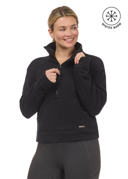 Kerrits Etched Equine Half Zip Sweatshirt Black