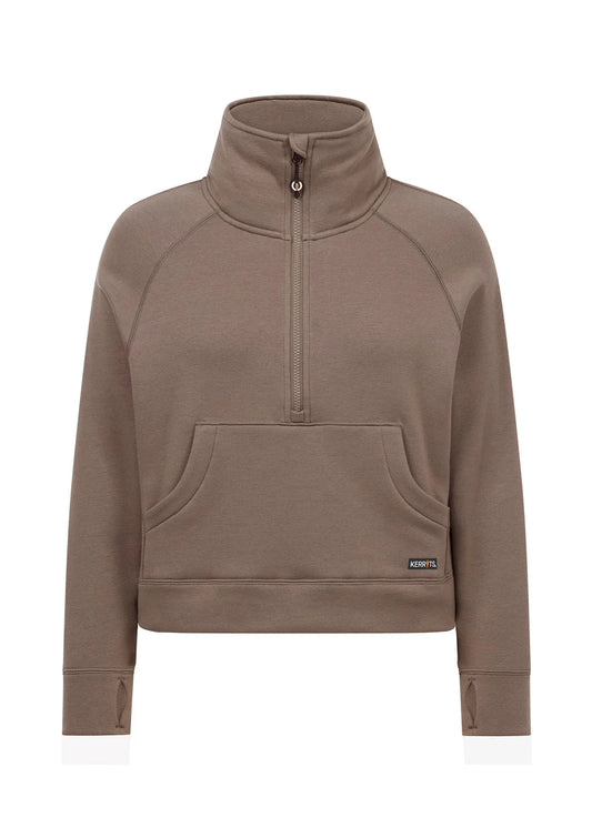 Kerrits Etched Equine Half Zip Sweatshirt Mink