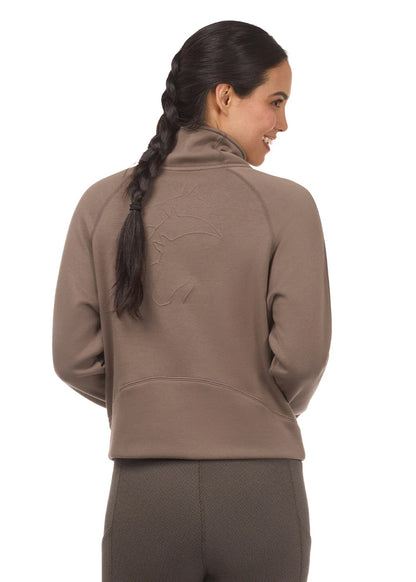 Kerrits Etched Equine Half Zip Sweatshirt Mink
