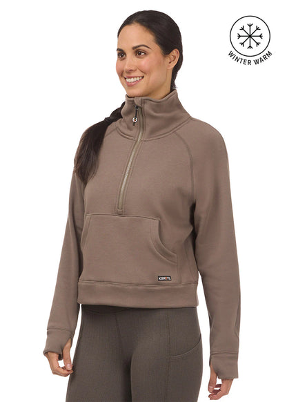 Kerrits Etched Equine Half Zip Sweatshirt Mink